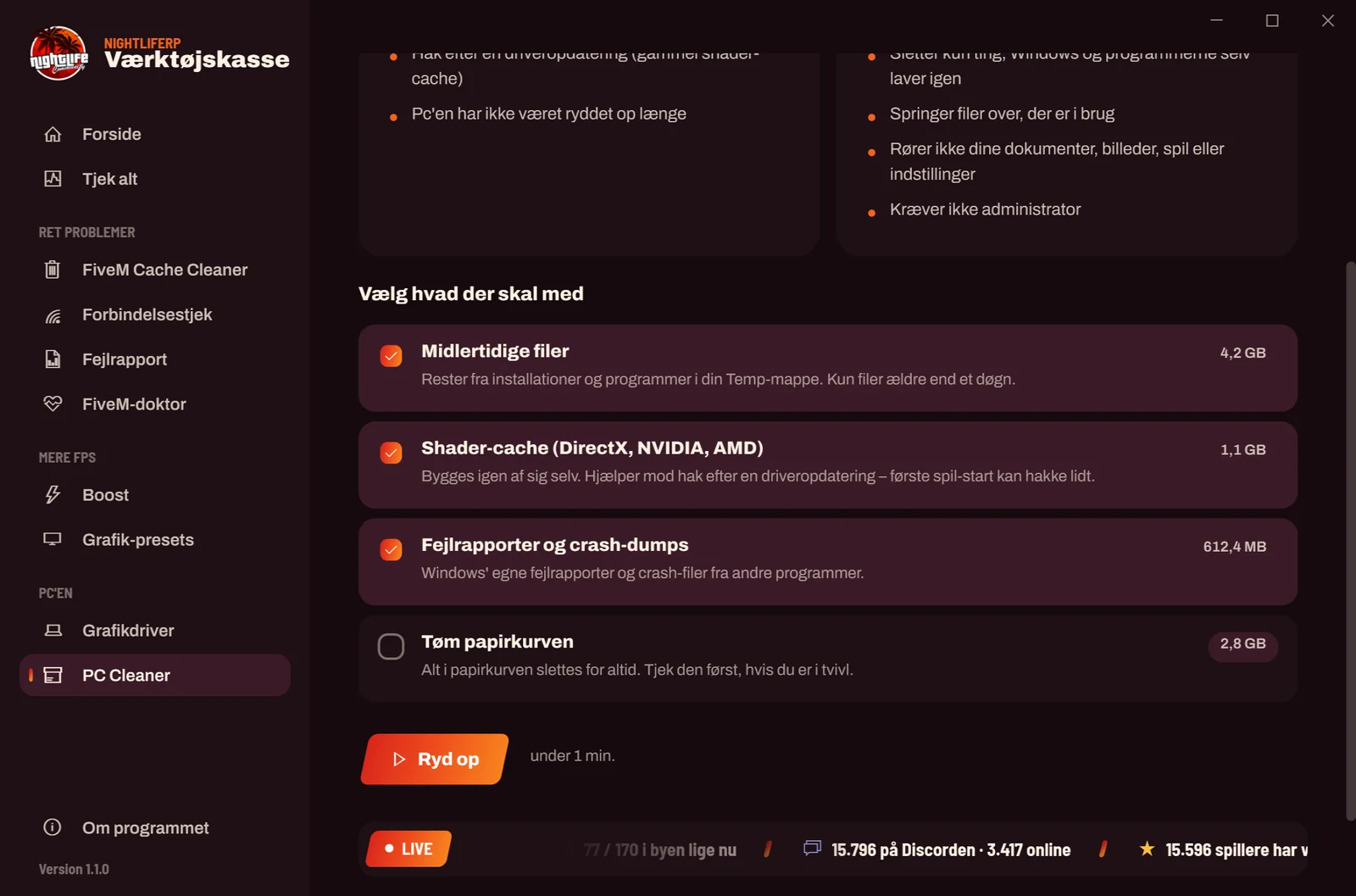 Værktøjskassen: PC Cleaner